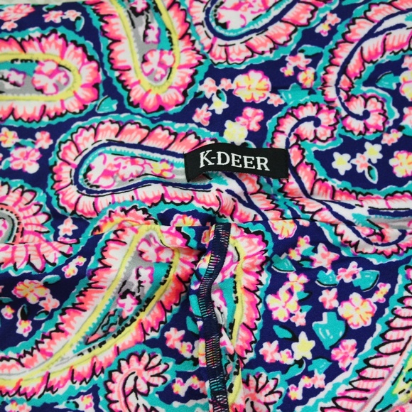 K-DEER Paisley Yoga Leggings Size S Retired - Picture 3 of 5